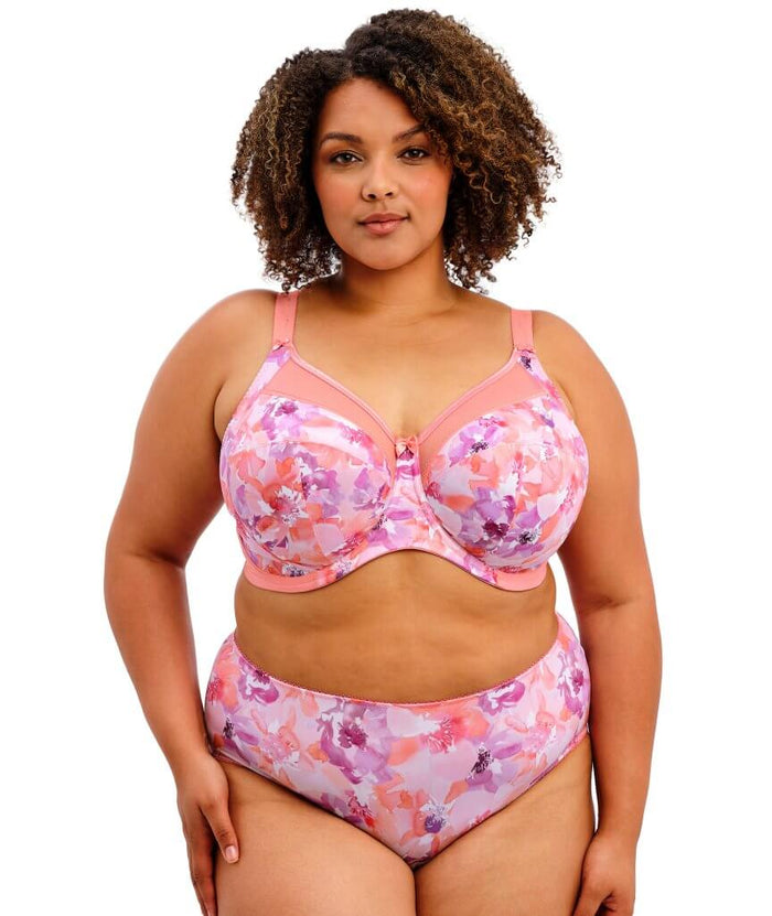 Goddess Kayla Underwired Banded Bra - Coral Petal