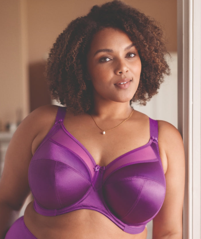 Goddess Keira Underwired Banded Bra - Amethyst