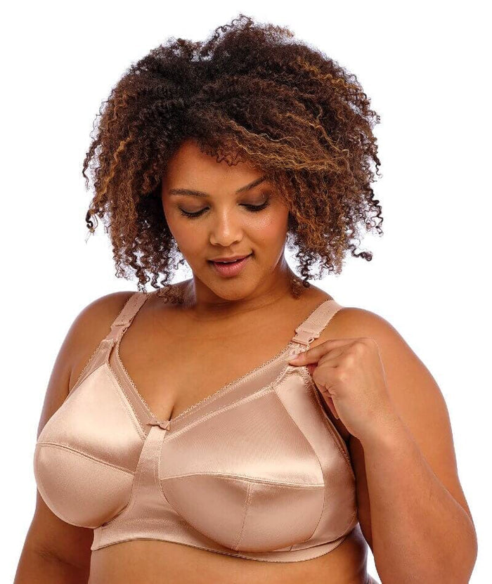 Goddess Keira Wire-Free Nursing Bra - Nude Bras