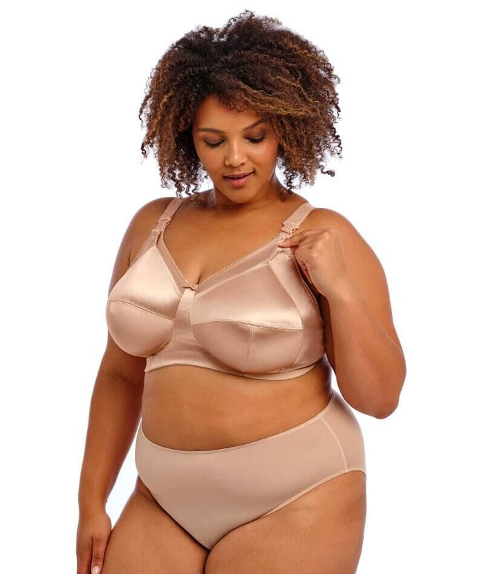 Goddess Keira Wire-Free Nursing Bra - Nude Bras