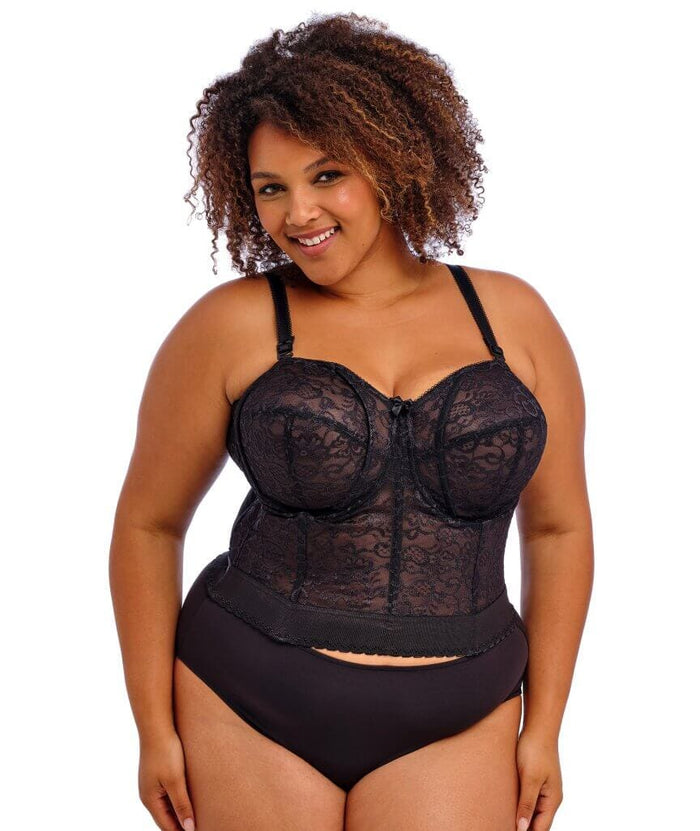 Goddess Lace Bridal Bustier - Black Bras