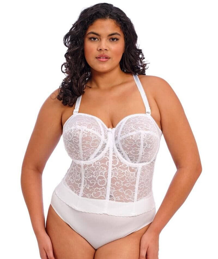 Goddess Lace Bridal Bustier - White Bras