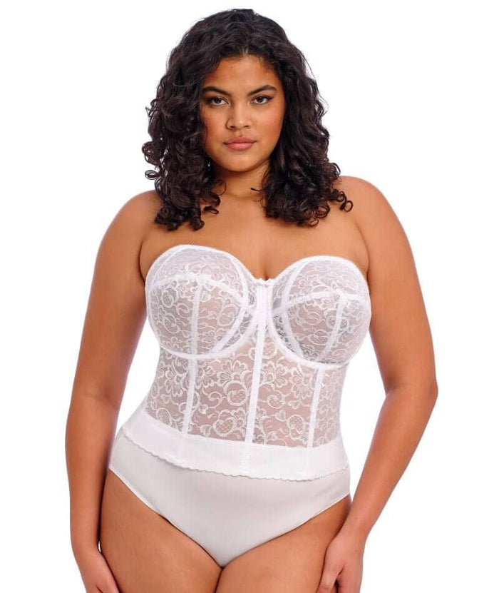 Goddess Lace Bridal Bustier - White Bras