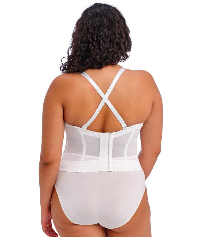 Goddess Lace Bridal Bustier - White Bras