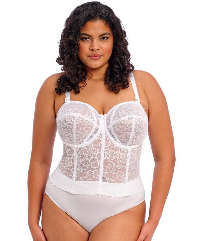 Goddess Lace Bridal Bustier - White Bras
