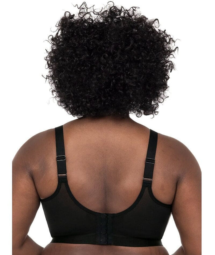 Goddess Sport Wirefree Sports Bra - Black Snake Bras
