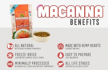 Grandma Lucy's Macanna Salmon Freeze-Dried Dog Food - Paw Naturals