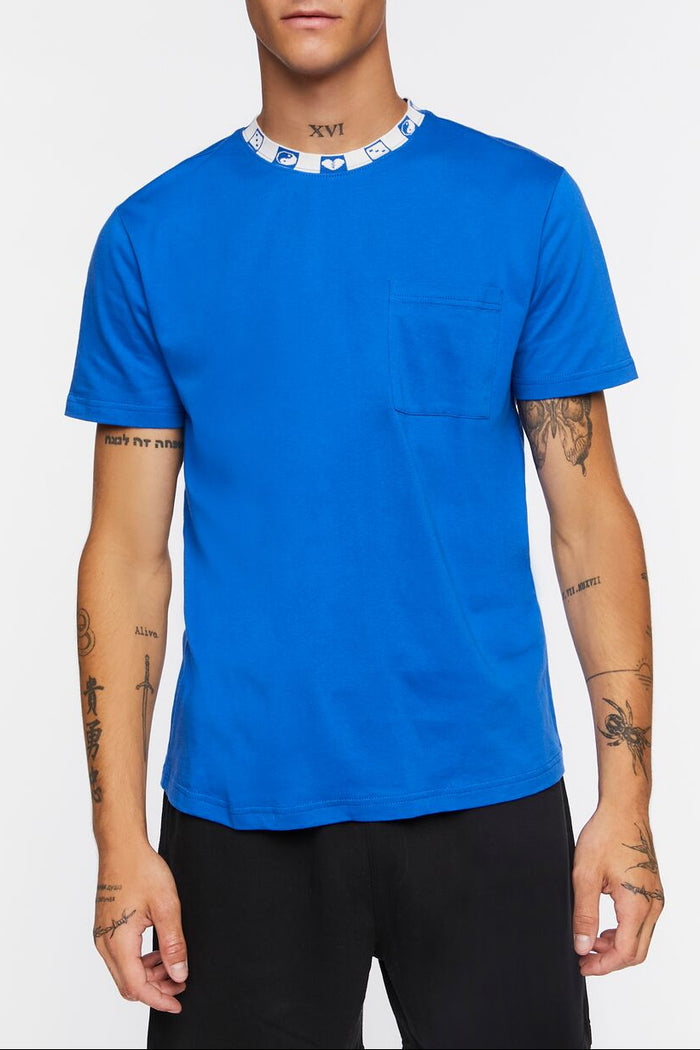 Graphic-Trim Crew Tee