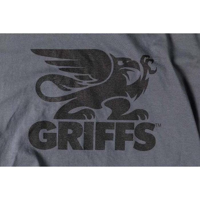 GRIFFS Classic Tee Dark Gray for Motorcycle Riding