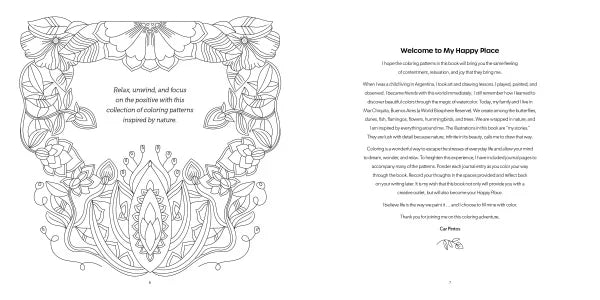 Happy Place Coloring Book