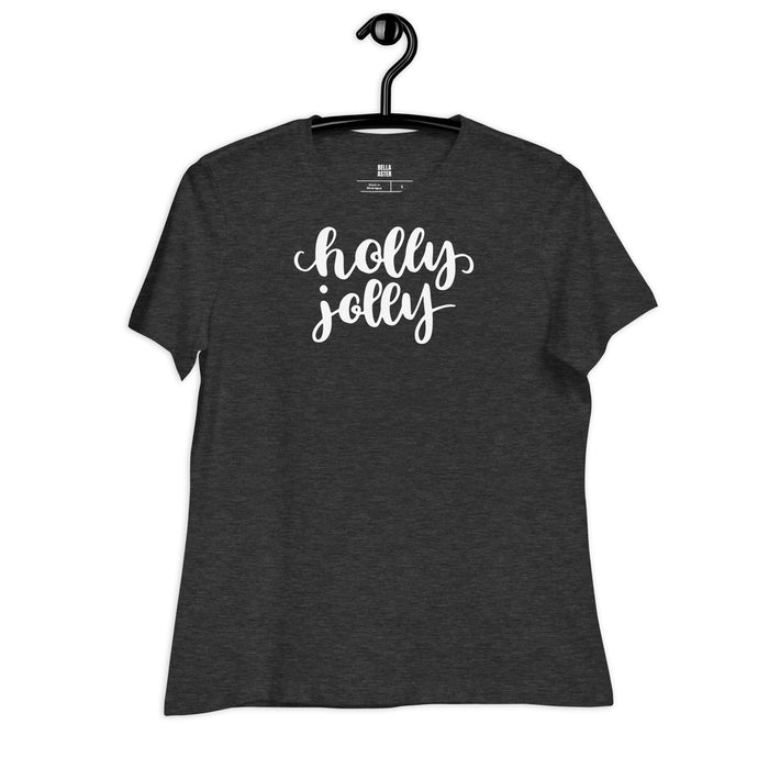 Holly Jolly Christmas Relaxed Graphic Tee - Bloom Seventy Seven