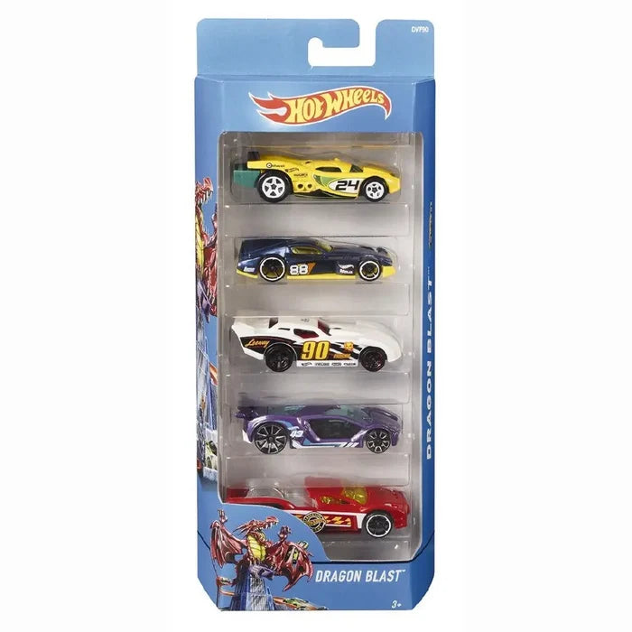 Hot Wheels 5 Car Gift Pack Assorted Figure - Sold per pack