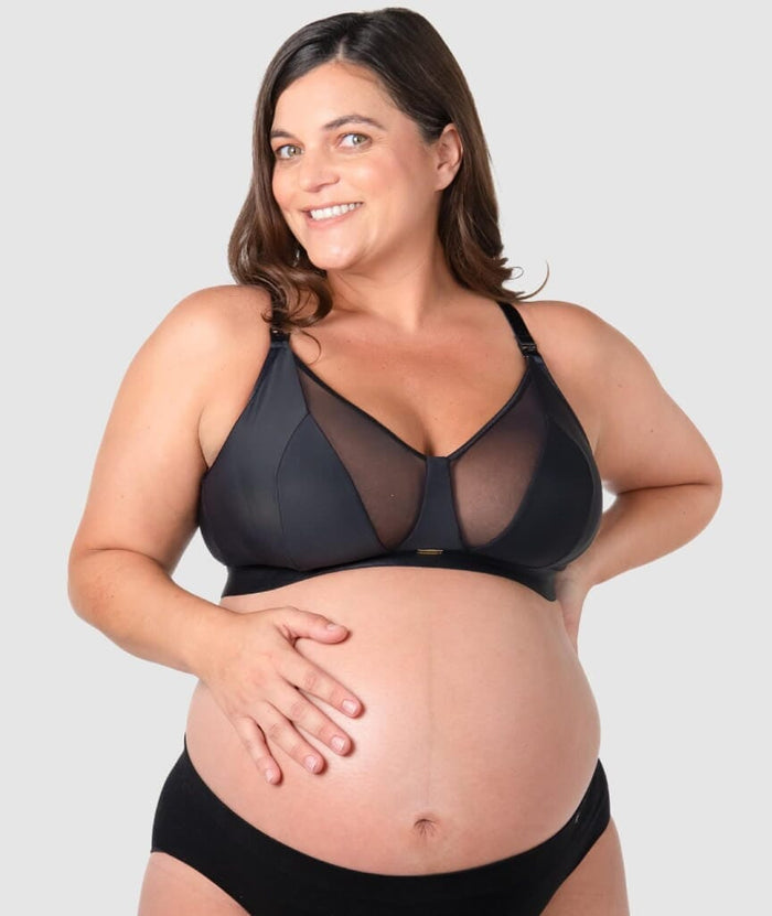 Hotmilk Flawless Full Cup Wire-Free Nursing Bra - Black Bras