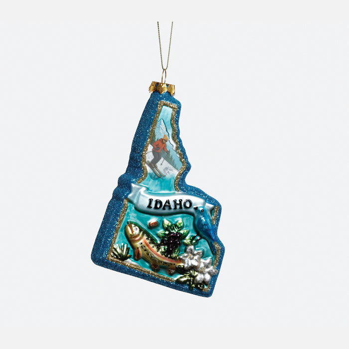 Idaho Glass Ornament