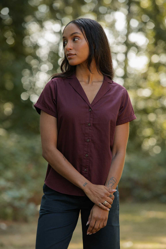 Innes Shirt - Burgundy