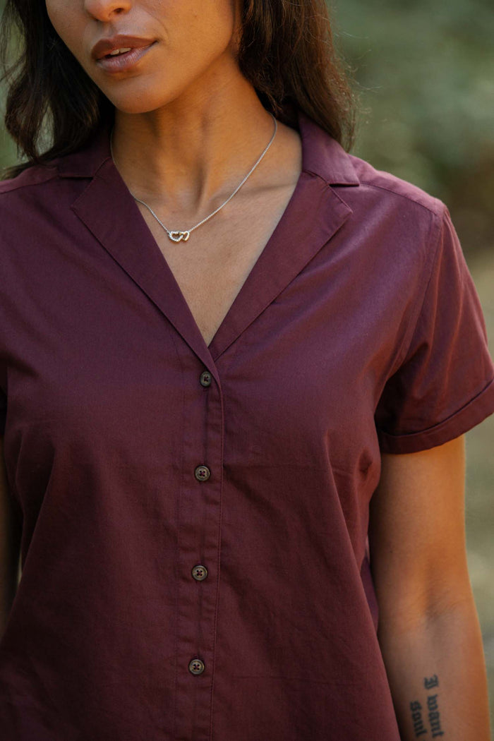 Innes Shirt - Burgundy