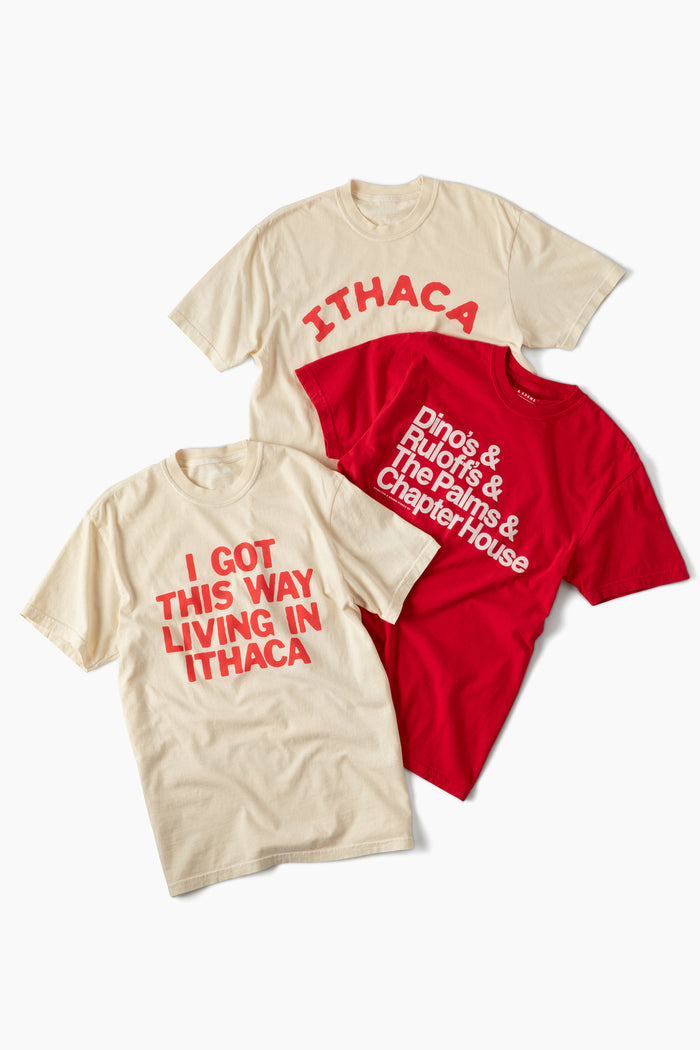 Ithaca Arch T - Ivory/Red