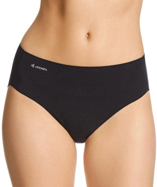 Jockey No Panty Line Promise Bamboo Naturals Hi Cut Brief - Black Knickers 8