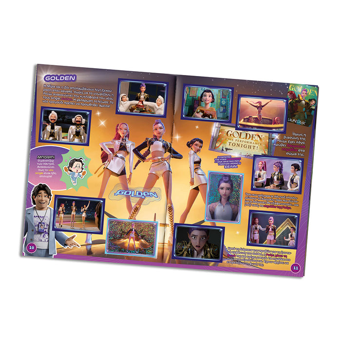 K-POP Demon Hunters Sticker Collection Starter Pack with 32-Page Album & 2 Sticker Packs