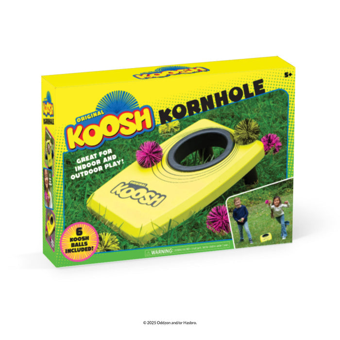 Koosh Kornhole box on a white background