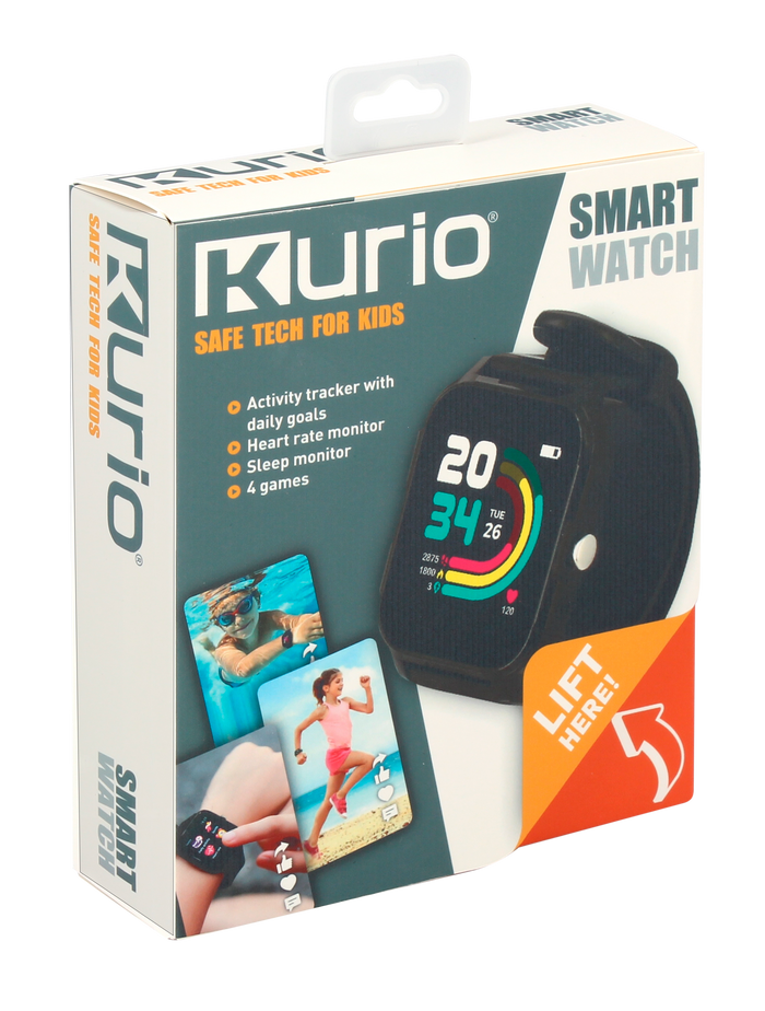 Kurio Smartwatch Black Battery Operated