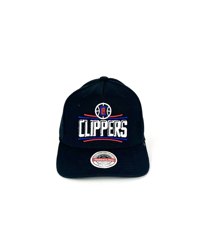LA Clippers 'Classic Red' SnapBack Hat by Mitchell & Ness (Black)
