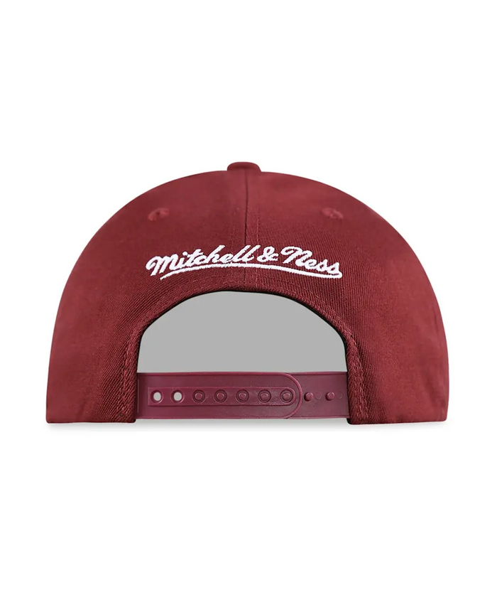 LA Lakers Crimson Sector Snapback Hat by Mitchell & Ness (Maroon)