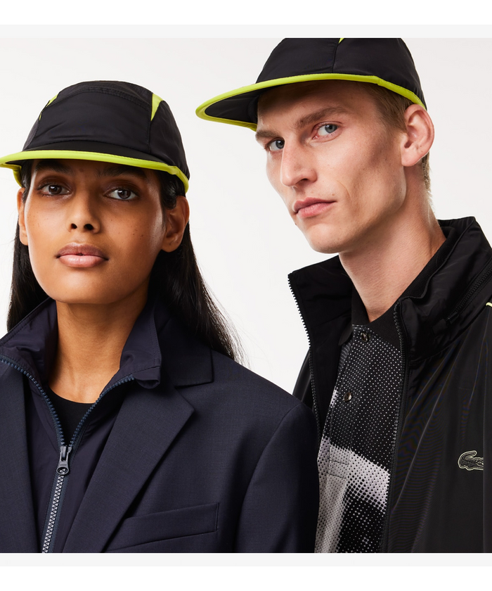 Lacoste Contrast Cutout Jockey Cap (Black)