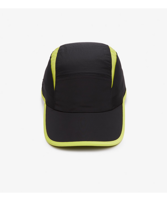 Lacoste Contrast Cutout Jockey Cap (Black)