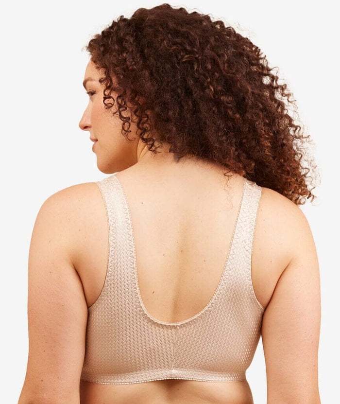 Leading Lady Marlene Wire-free Front Close Comfort Bra - Biege Bras