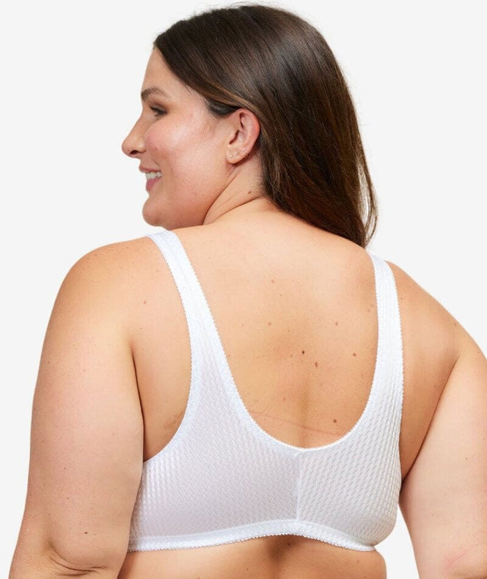 Leading Lady Marlene Wire-free Front Close Comfort Bra - White Bras