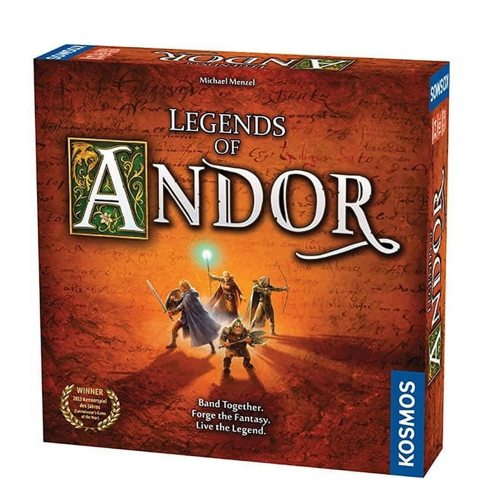 Board game box for 'Legends of Andor' by Kosmos on a white background