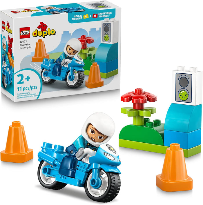 Lego 10471 - Duplo Blue Police Motorcycle