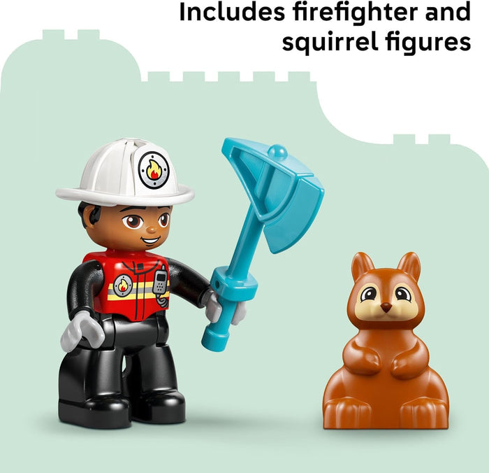 Lego 10473 - Duplo Fire Truck with Hose and Firefighter