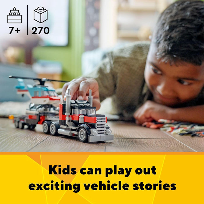 Lego 31146 - Creator Flatbed Truck with Helicopter