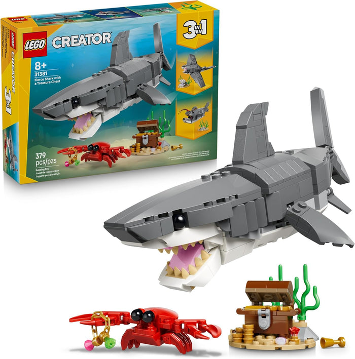 Lego 31381 - Creator Fierce Shark with a Treasure Chest