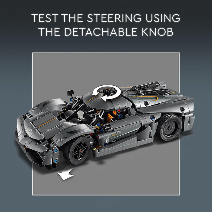 Lego 42173 - Technic Koenigsegg Jesko Absolut Grey Hypercar