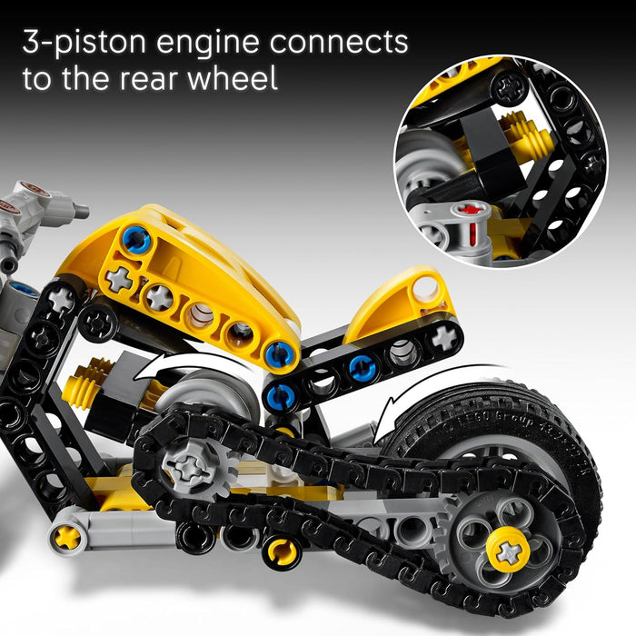 Lego 42225 - Technic Yellow Motorcycle