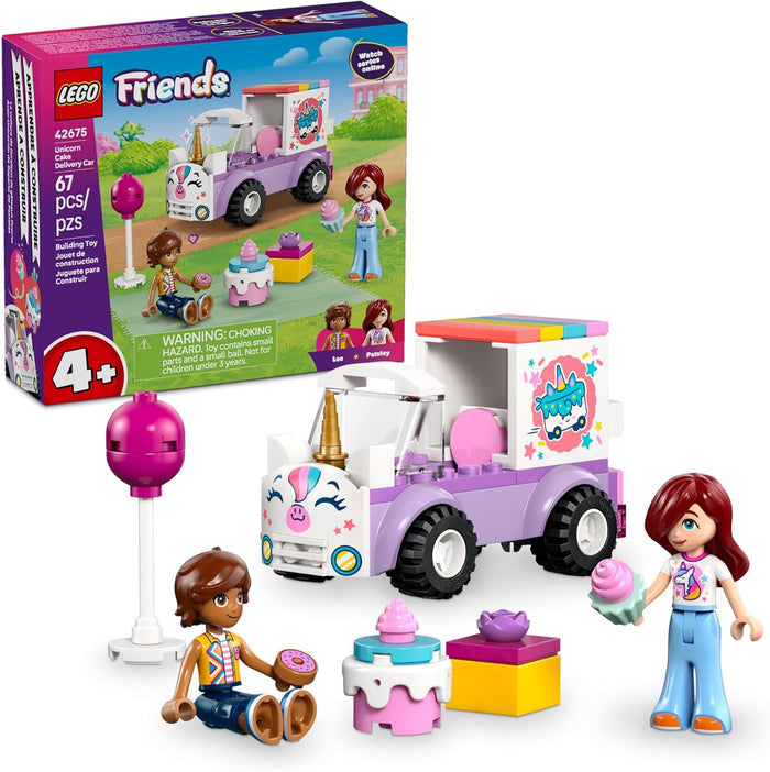 LEGO Friends ice cream truck set with figures and packaging