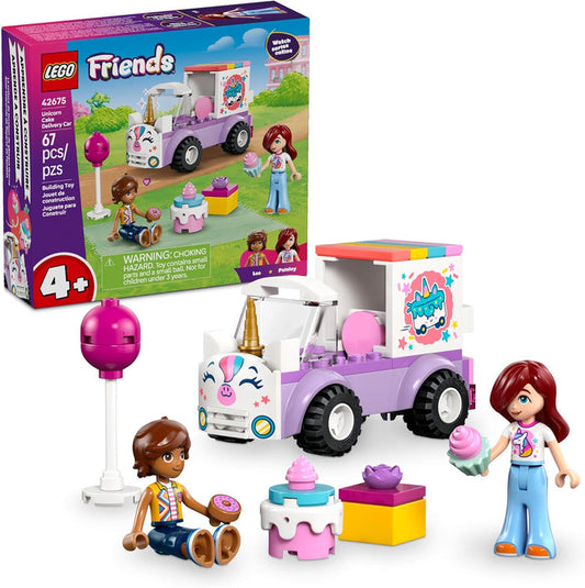 LEGO Friends ice cream truck set with figures and packaging