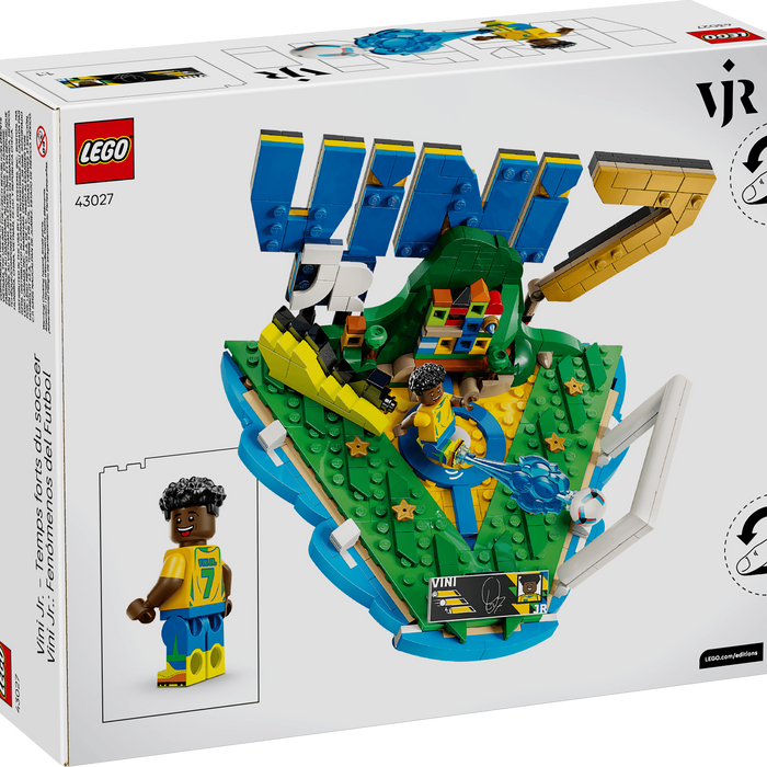 LEGO VR tennis set packaging with a tennis player figure on a white background