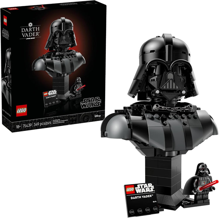 Challenge your building skills and pay homage to an iconic villain with this LEGO Star Wars Darth Vader Bust. Use LEGO bricks and clever construction techniques to recreate authentic details of the Dark Lord’s helmet, as seen in the classic Star Wars trilogy. Display your Darth Vader statue on the buildable stand with nameplate.