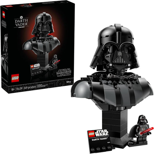 Challenge your building skills and pay homage to an iconic villain with this LEGO Star Wars Darth Vader Bust. Use LEGO bricks and clever construction techniques to recreate authentic details of the Dark Lord’s helmet, as seen in the classic Star Wars trilogy. Display your Darth Vader statue on the buildable stand with nameplate.