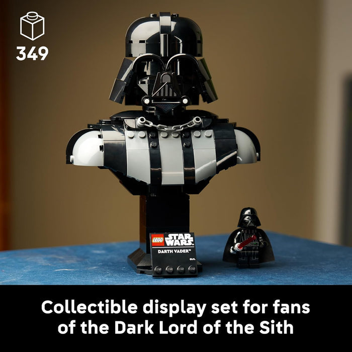 Rotate his head left and right and turn the entire bust on the stand to view from all angles. Rebuild the stand slightly to create extra space for the included Darth Vader LEGO minifigure. This collectible building set for adults is part of the LEGO Star Wars Bust Collection (each set sold separately). It makes fun sci-fi home decor for yourself or a Star Wars gift for other adult fans and collectors.