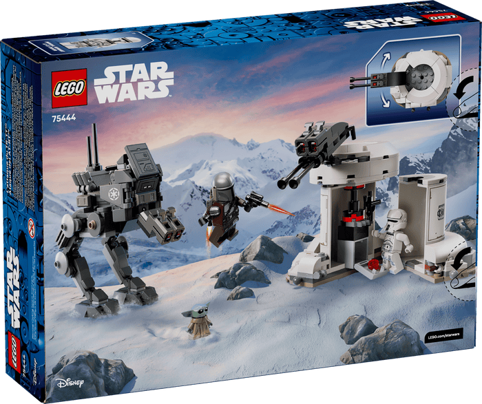 LEGO Star Wars set packaging with snowy landscape and characters