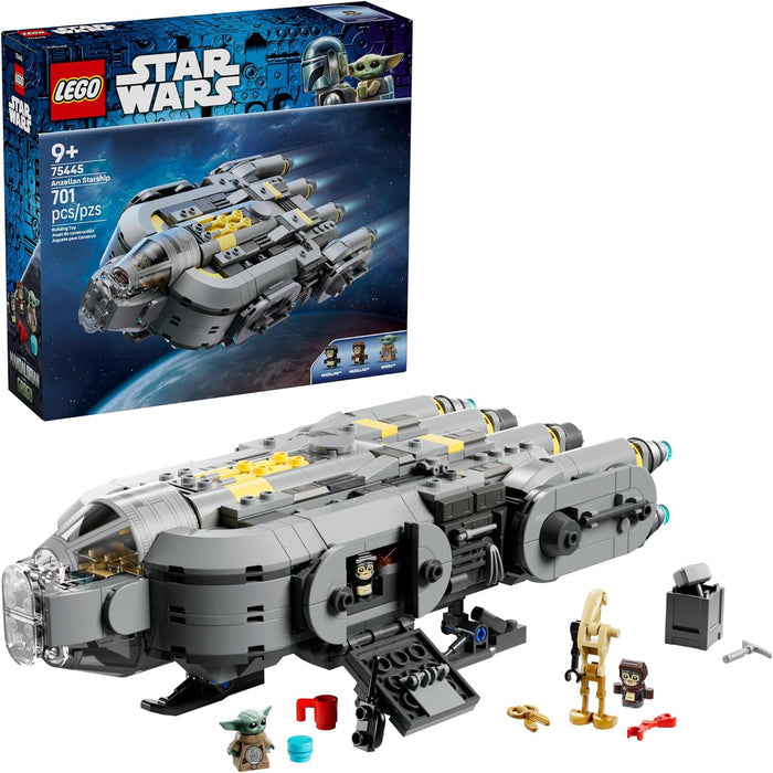 LEGO Star Wars set with spaceship model and packaging