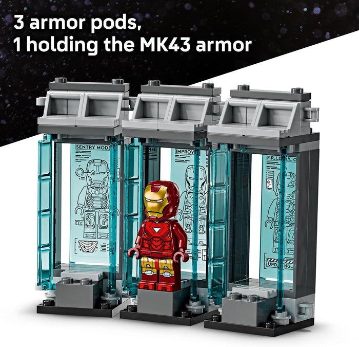 Lego 76315 - Marvel Iron Man's Laboratory: Hall of Armor
