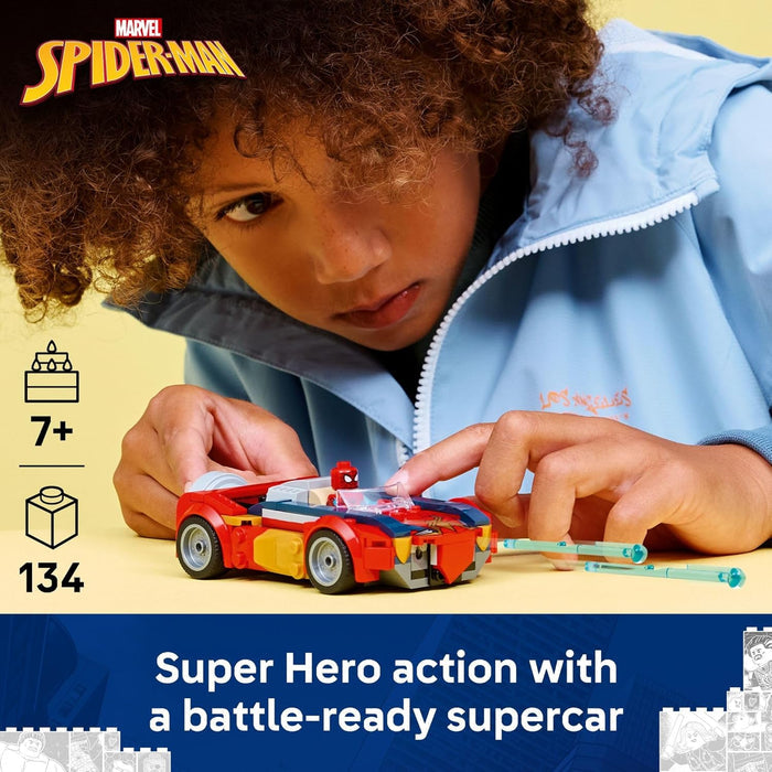Young Super Heroes can place Spider-Man in the driver's seat and activate the spring shooters to battle Venomized Wolverine in imaginary action-packed showdowns. Makes a fun birthday present or holiday treat for kids who love Spider-Man gifts and Marvel toys. The LEGO Builder app includes digital tools that let kids track progress, zoom in and rotate models using 3D instructions.

134 pieces