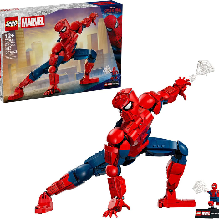 LEGO Spider-Man figure with packaging on a white background