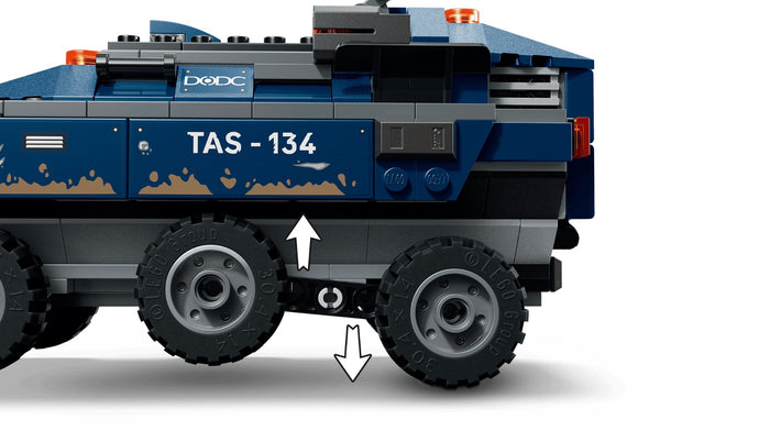 Toy vehicle model with 'TAS-134' branding on a white background